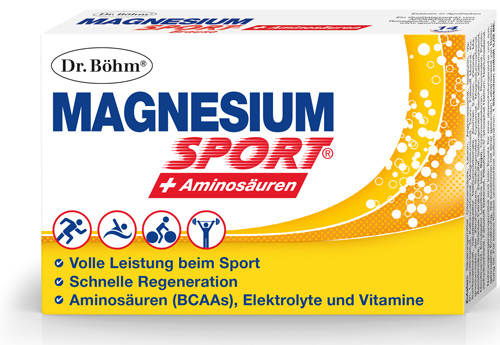 Dr. Böhm® Magnesium Sport® + Aminosäuren (© Apomedica)
